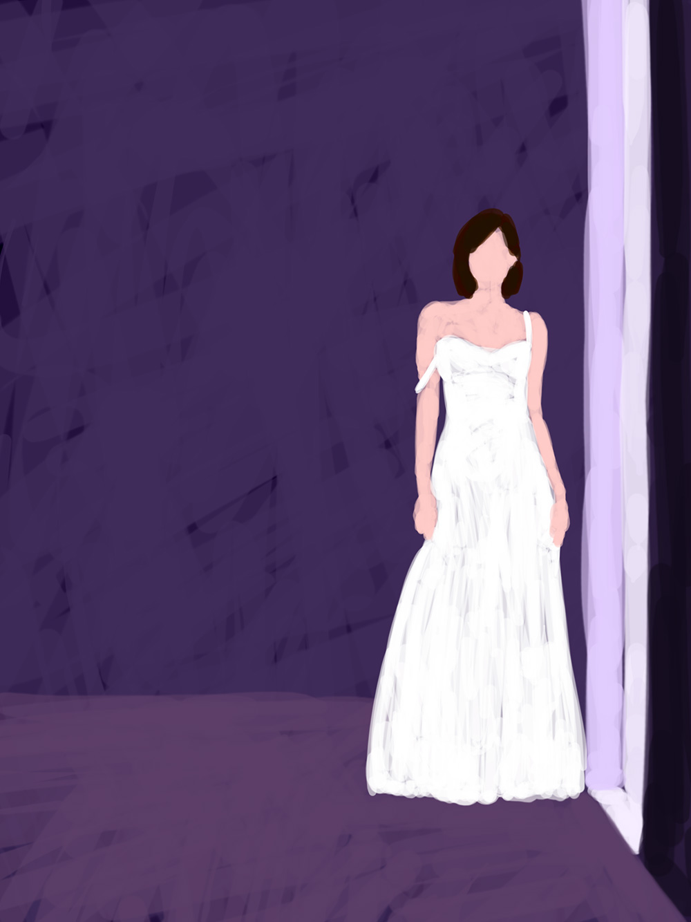 The Bride, iPad drawing by Guido Vrolix