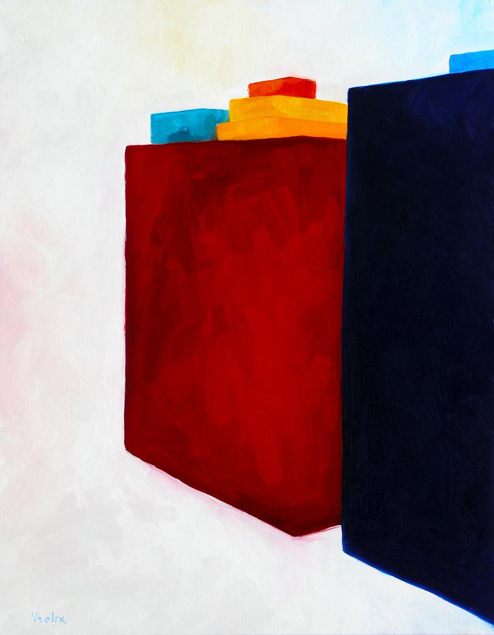 Boxes 2, a painting by Guido Vrolix