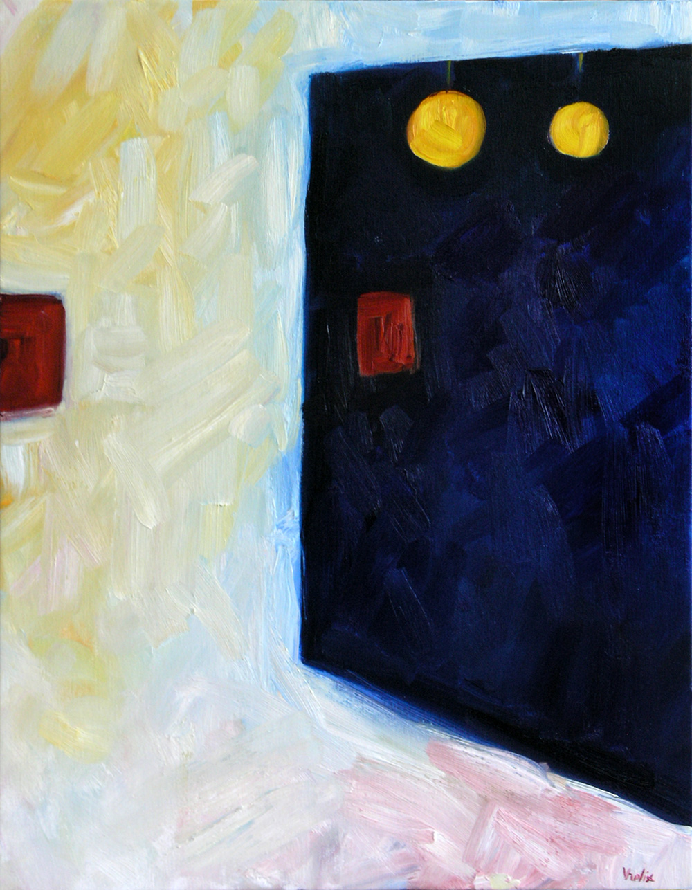 Night Outside 2, a painting by Guido Vrolix
