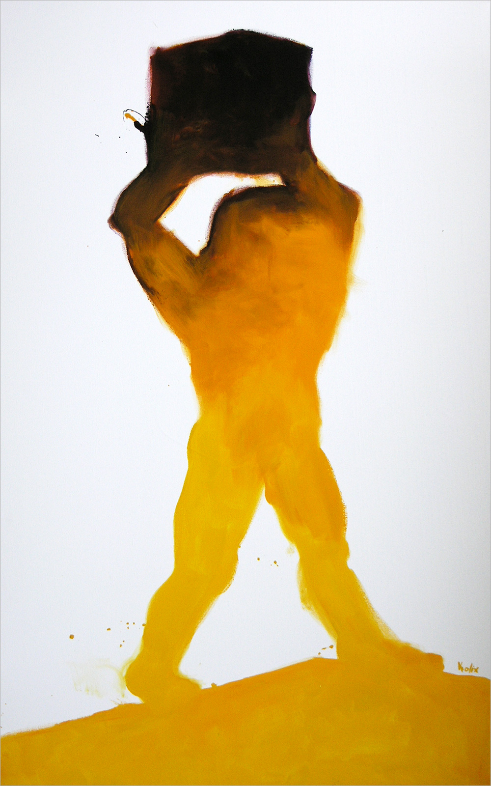 On Edge, a painting by Guido Vrolix