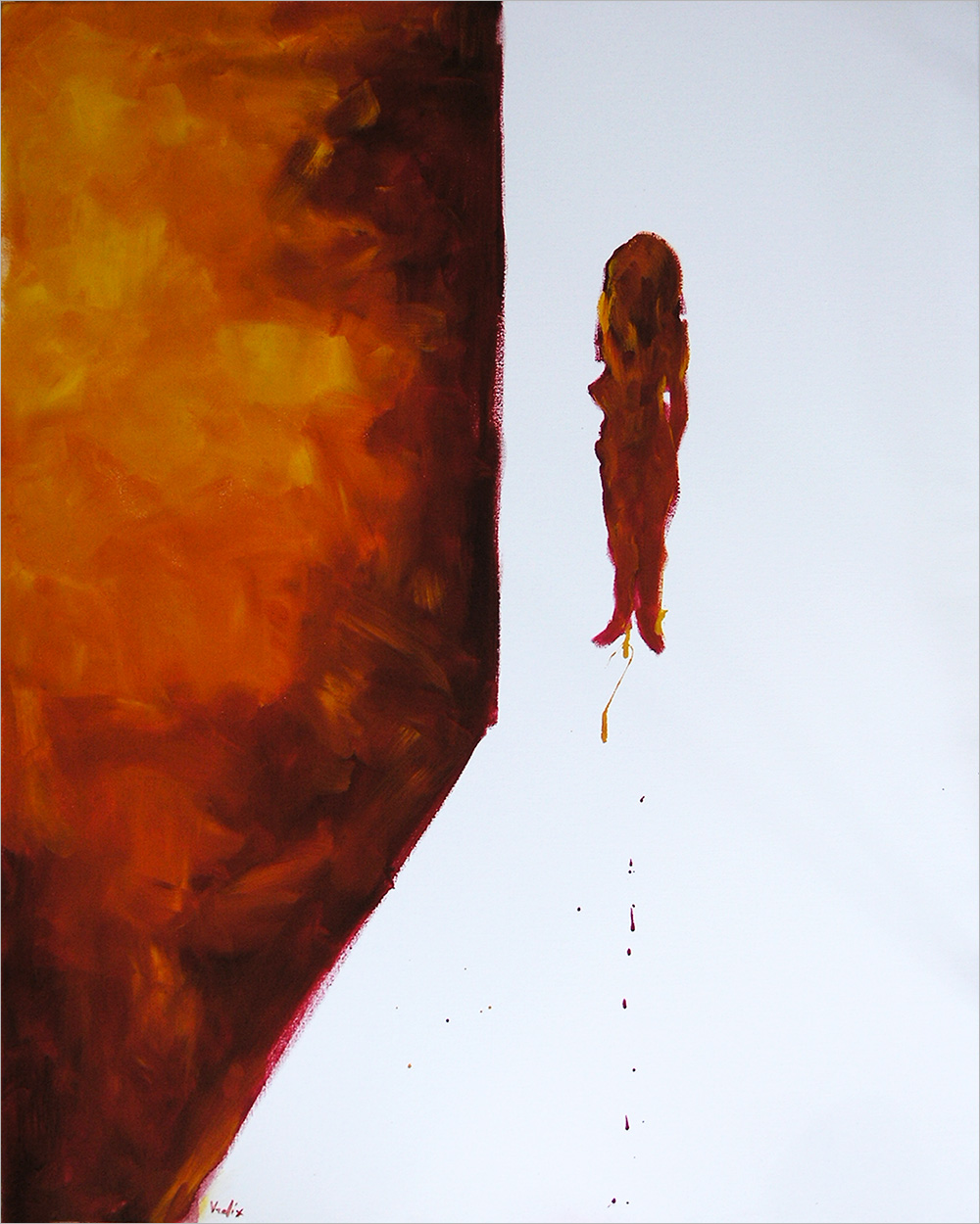 Cornered, a painting by Guido Vrolix