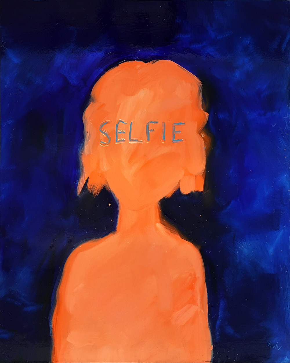 Selfie, a painting by Guido Vrolix