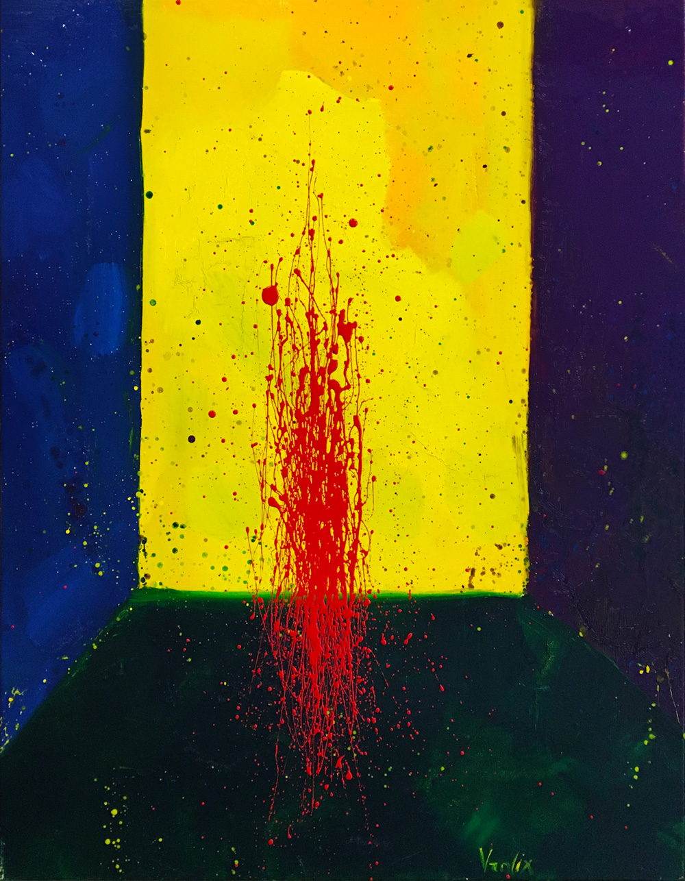 Yūrei 8, a painting by Guido Vrolix