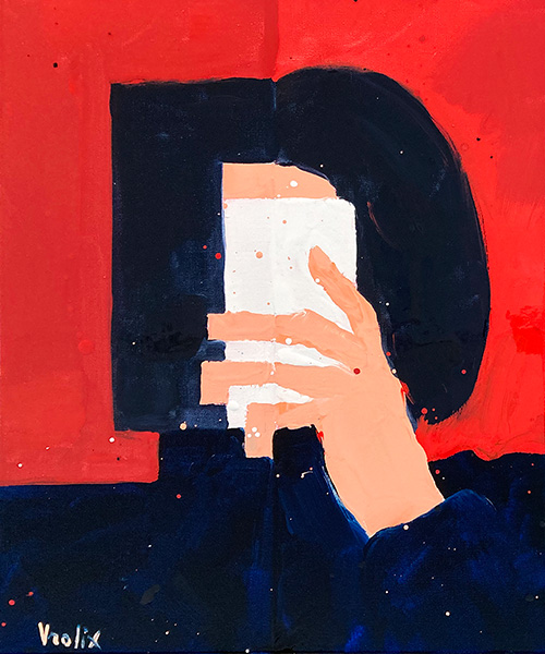 Selfie, a painting by Guido Vrolix