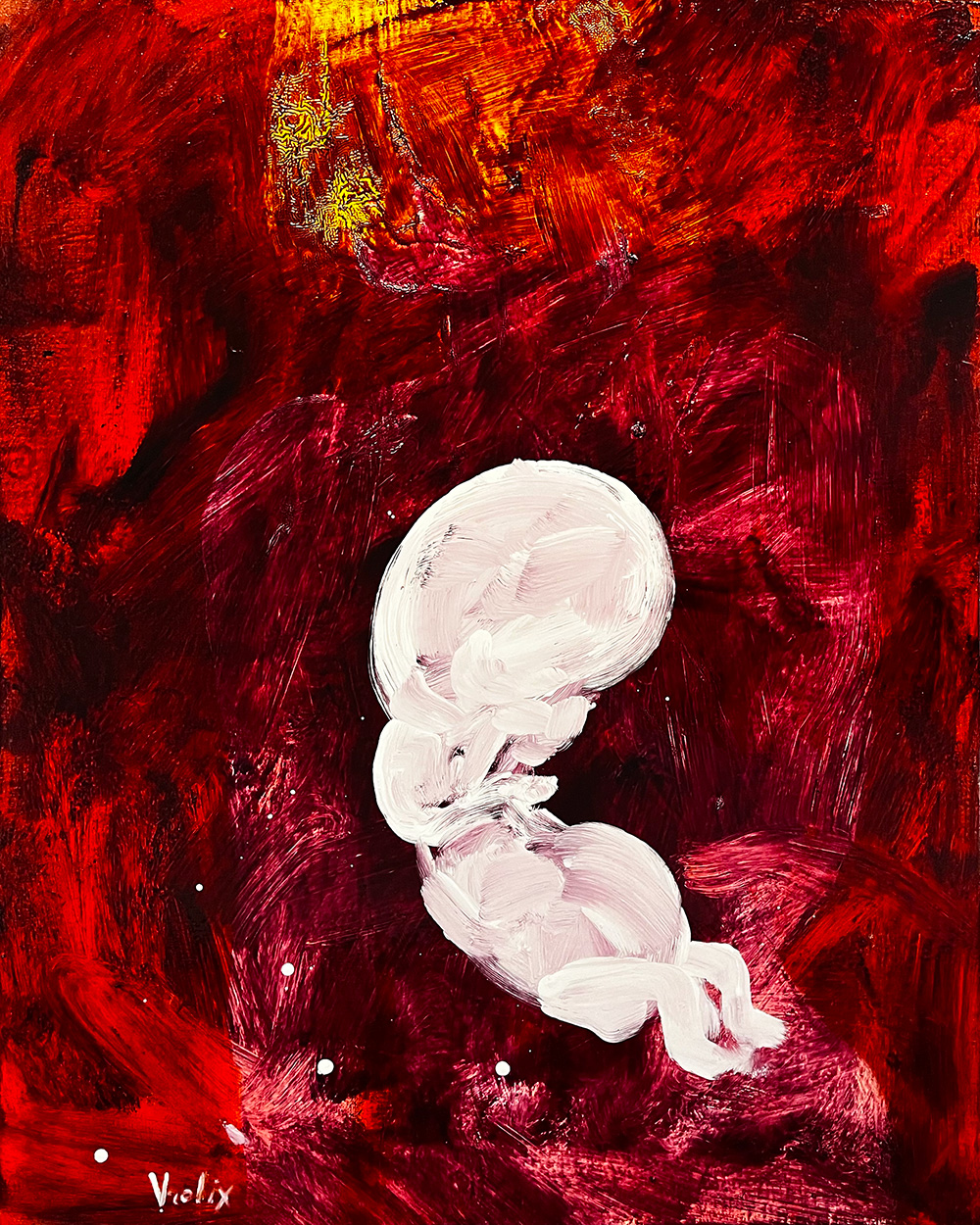 Becoming, a painting by Guido Vrolix