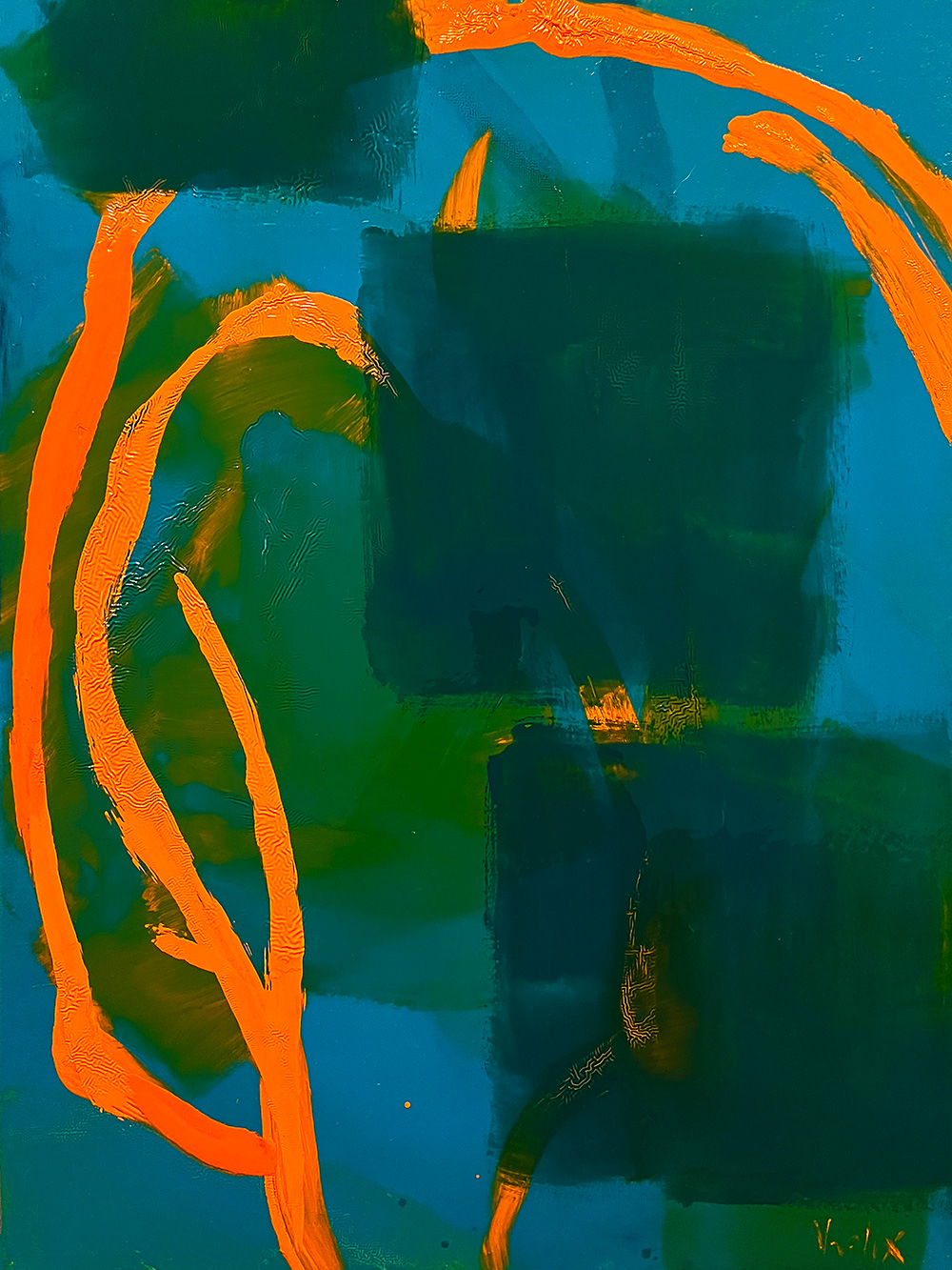 Harbouring Fear. A painting by Guido Vrolix