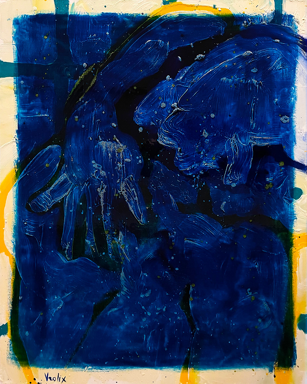 The Blue Veil, a painting by Guido Vrolix