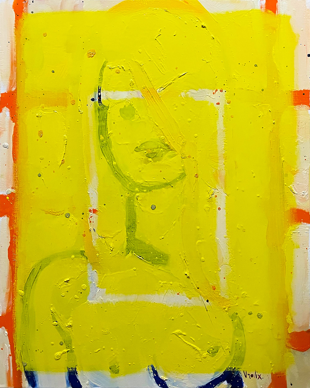 The Yellow Veil, a painting by Guido Vrolix