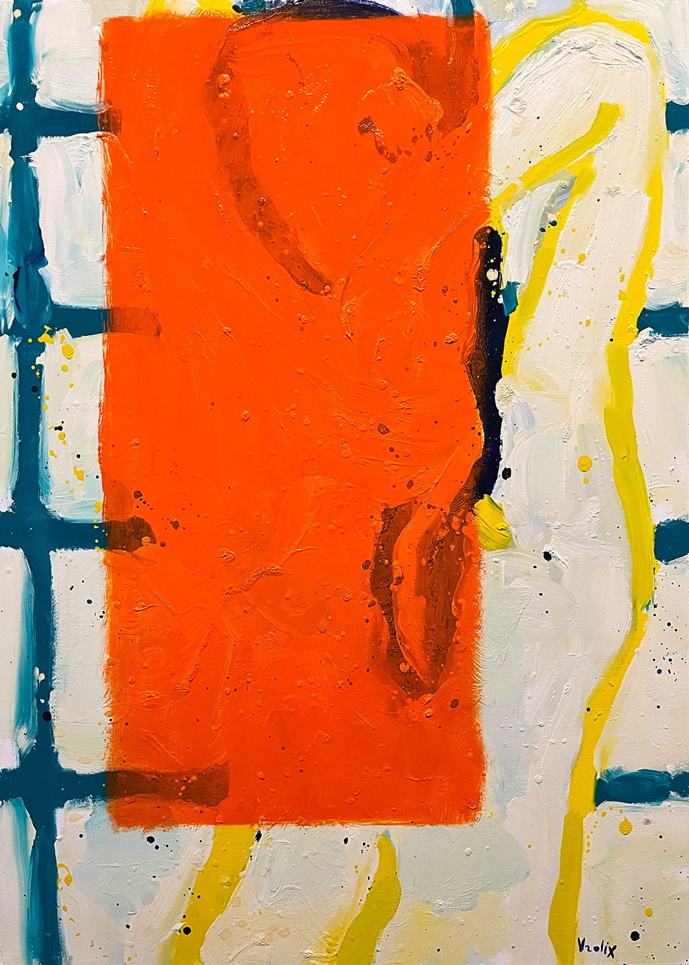 The Orange Veil, a painting by Guido Vrolix