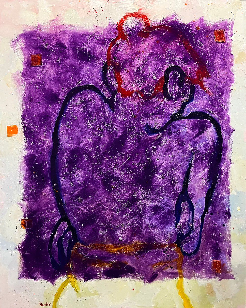 The Purple Veil, a painting by Guido Vrolix