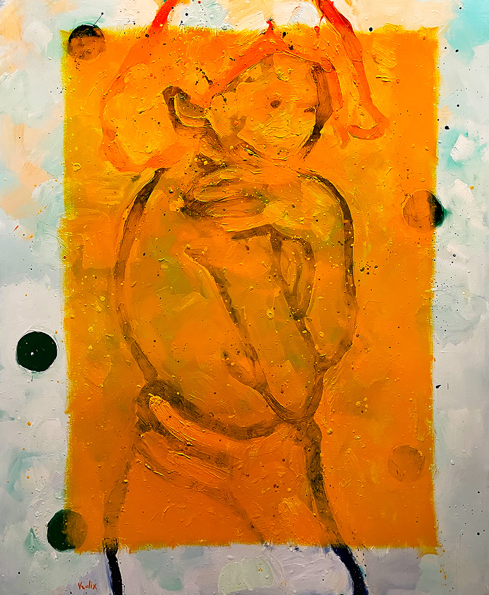 The Dark Yellow Veil, a painting by Guido Vrolix