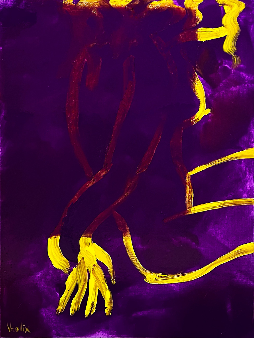 Purple Rain. A painting by Guido Vrolix