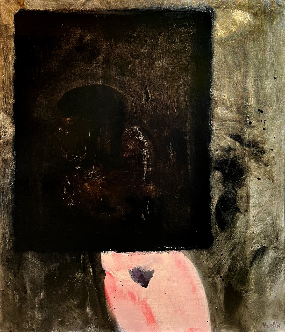 Hello Darkness, a painting by Guido Vrolix
